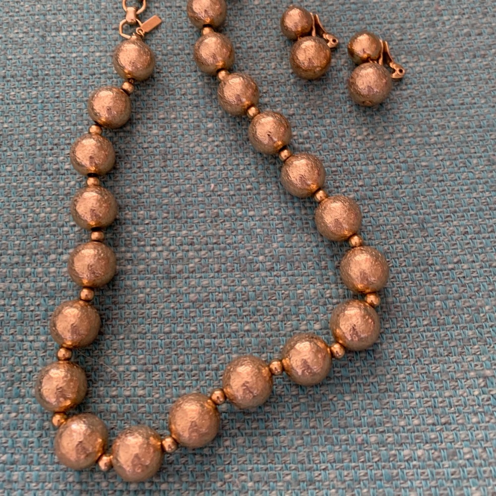 Vintage Monet necklace and earring set